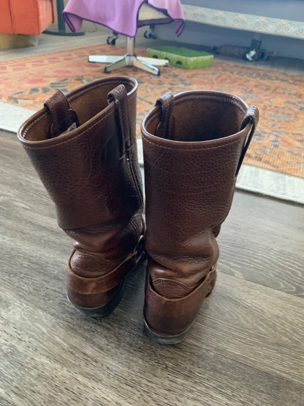 FRYE brown leather boots, VINTAGE, women’s sz 9 - Picture 8 of 11